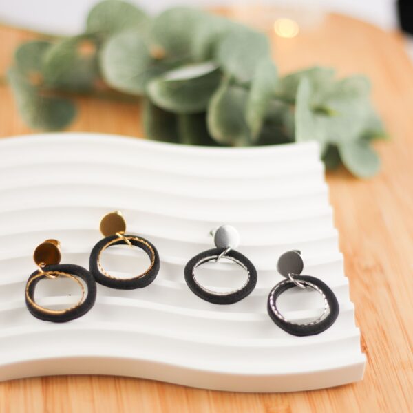 Ohrringe organischer Ring – Bild 2
