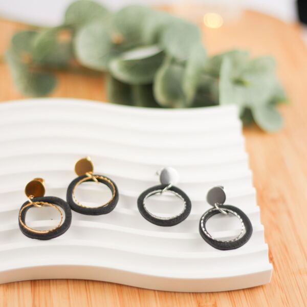 Ohrringe organischer Ring