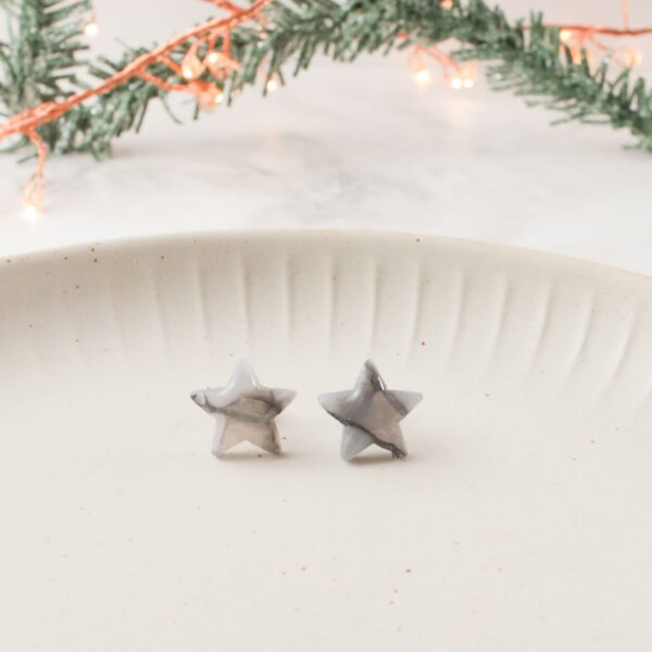 Ohrstecker bunte Sterne – Bild 2