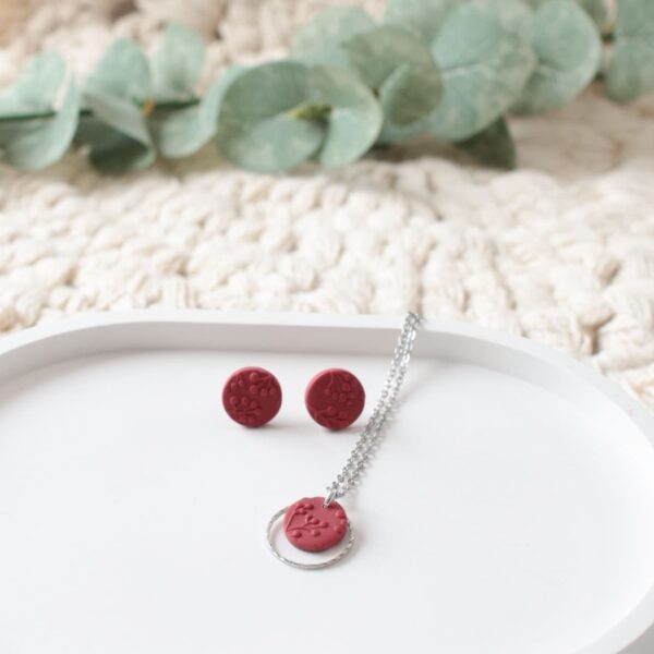 Halskette rote Beeren – Bild 3