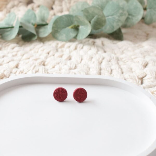 Ohrstecker rote Beeren – Bild 3