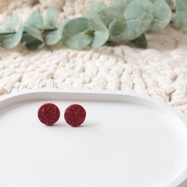 Ohrstecker rote Beeren – Bild 2