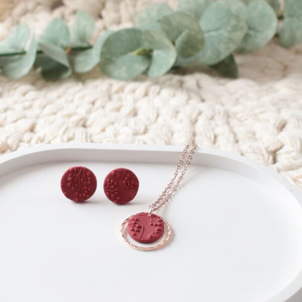 Halskette rote Beeren – Bild 2
