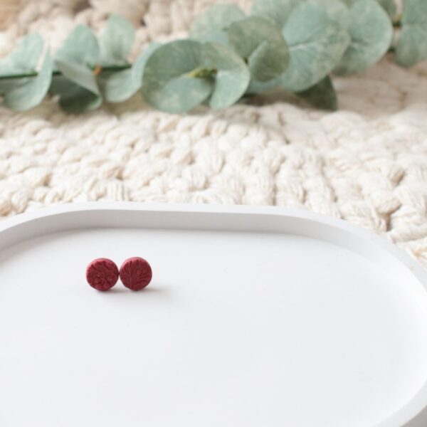 Ohrstecker rote Beeren – Bild 4
