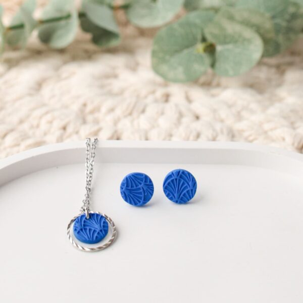 Halskette royalblaue Bögen – Bild 5