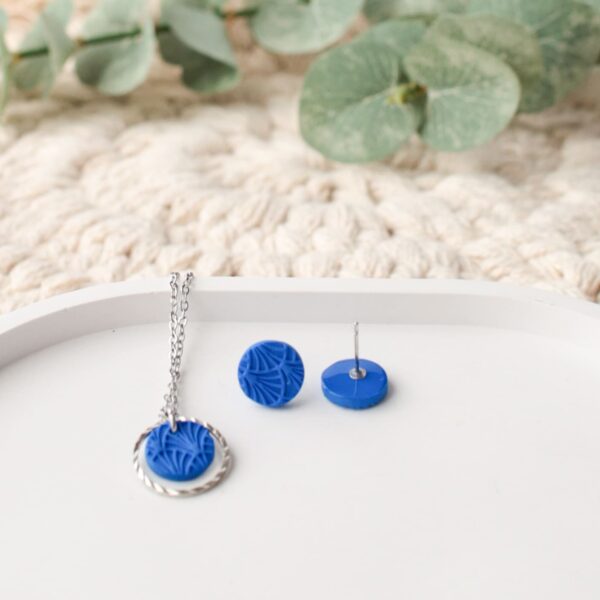 Ohrstecker royalblaue Bögen – Bild 7