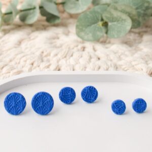 Ohrstecker royalblaue Bögen