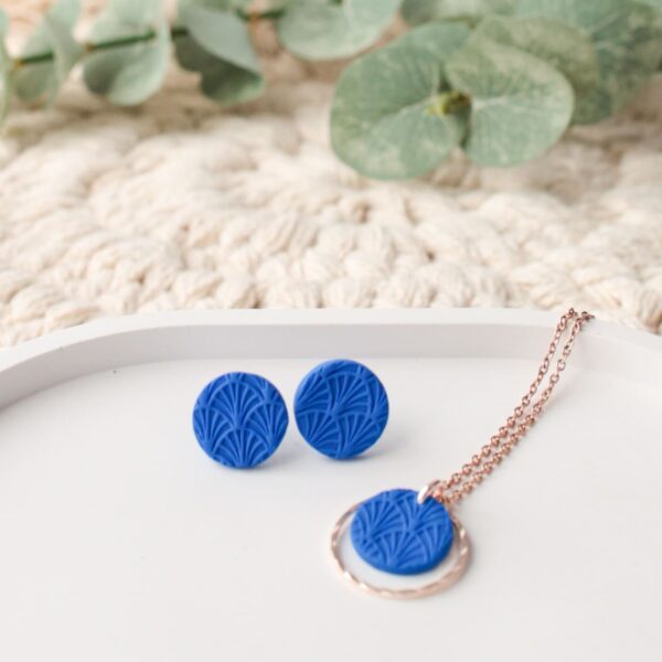 Halskette royalblaue Bögen – Bild 2