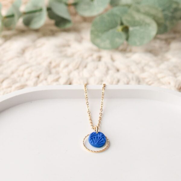 Halskette royalblaue Bögen – Bild 3