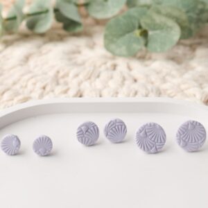 Ohrstecker fliederfarbene Federn