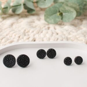 Ohrstecker schwarze Bumen