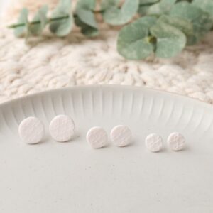 Ohrstecker weiße Wolken