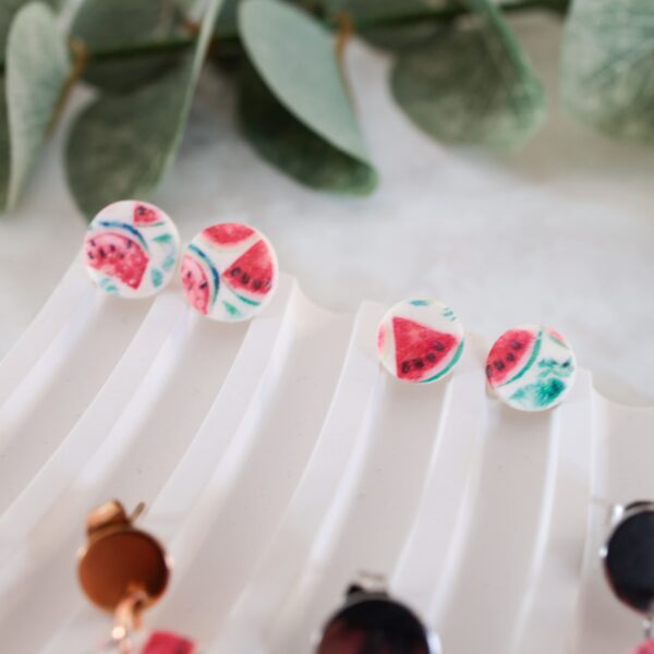 Ohrringe mit Melonen-Print – Bild 2