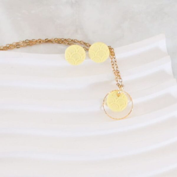 Ohrstecker Butter Yellow – Bild 5