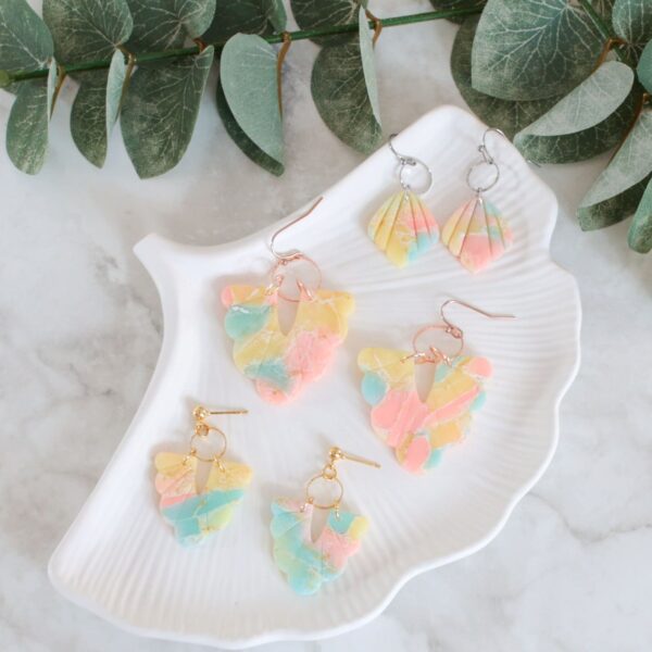 Ohrringe Boho pastell
