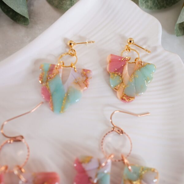 Ohrringe Boho bunt – Bild 5