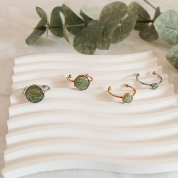 Ringe grün marmoriert – Bild 6