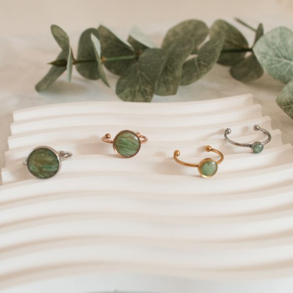 Ringe grün marmoriert – Bild 5