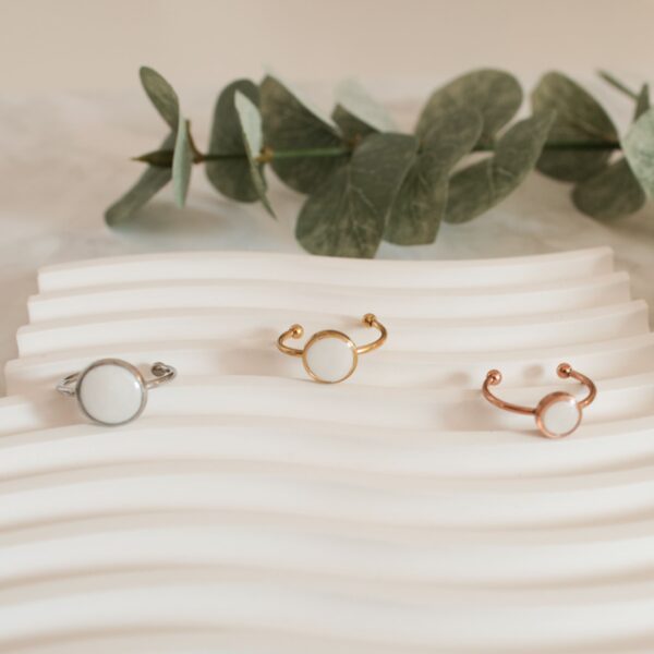 Ringe weiß Perlmutt – Bild 7