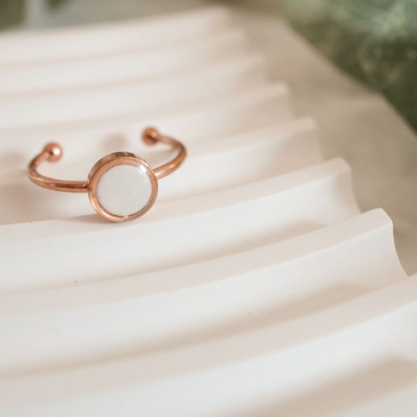 Ringe weiß Perlmutt – Bild 4