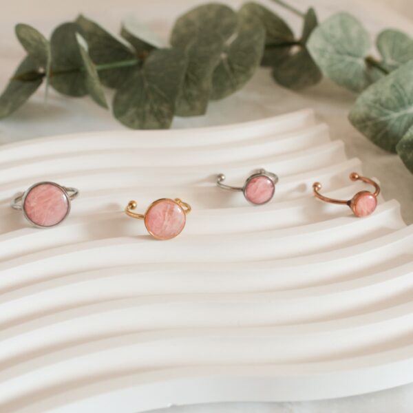 Ringe pink marmoriert – Bild 7