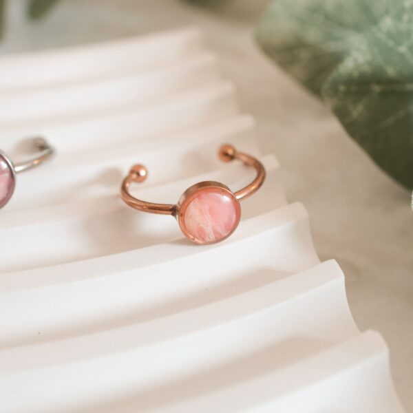 Ringe pink marmoriert – Bild 4