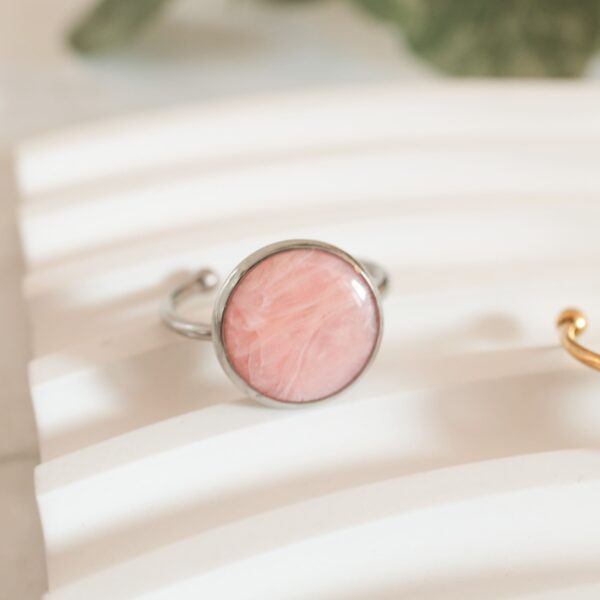 Ringe pink marmoriert – Bild 2