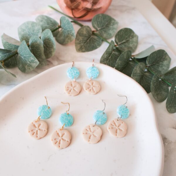Ohrringe BEACH mit Sand-Dollar – Bild 3