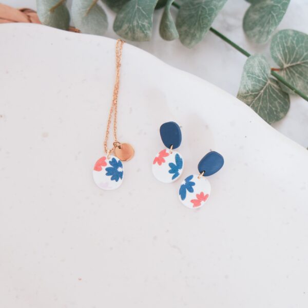 Retro-Blumen - Ohrringe – Bild 2