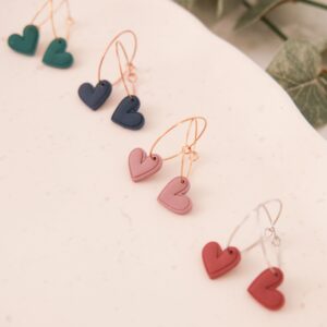 Creolen mit Herzanhänger