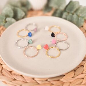 Ohrringe mit gedrehtem Ring