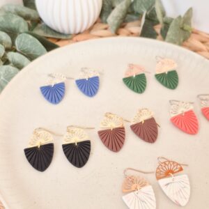 Ohrhänger mit Fächer-Anhänger