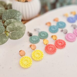 Frühlings-Blume Ohrringe und Halskette 