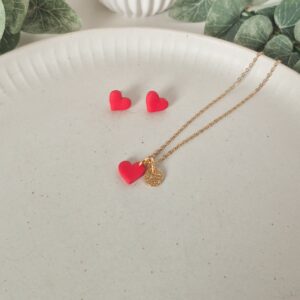 Schmuckset rote Herzen